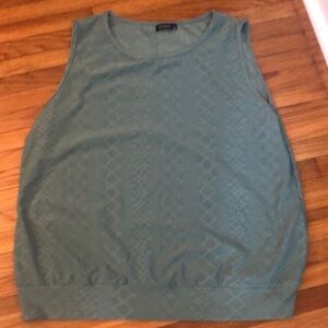 Sleeveless Green Top